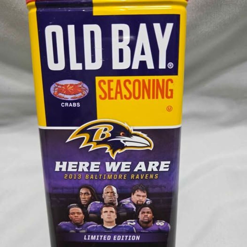 Old Bay Ravens Limited edition 2013 tin empty